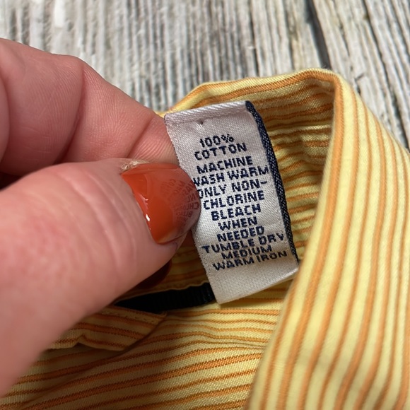 Gap Men's Shirt. Yellow. XL. 100% Cotton - Picture 4 of 6